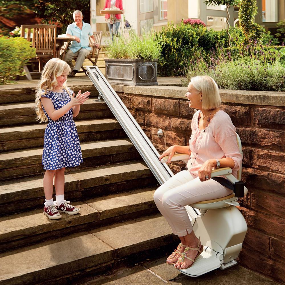 Santa Rosa outdoor stairchair exterior chairlift outside chair stair lift