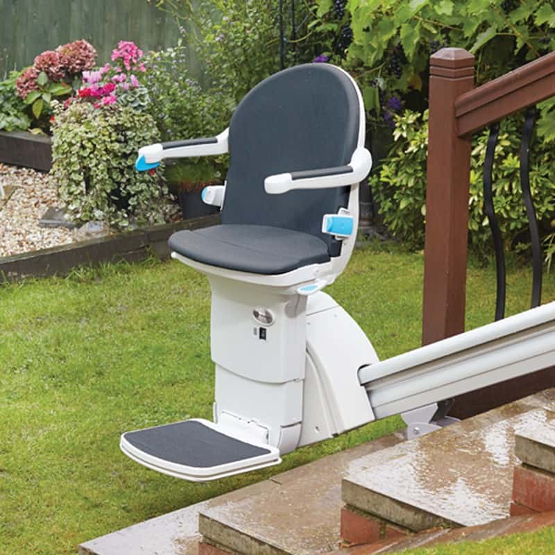 Fremont Handycare Outdoor stairlift exterior chairstair outside stairlift