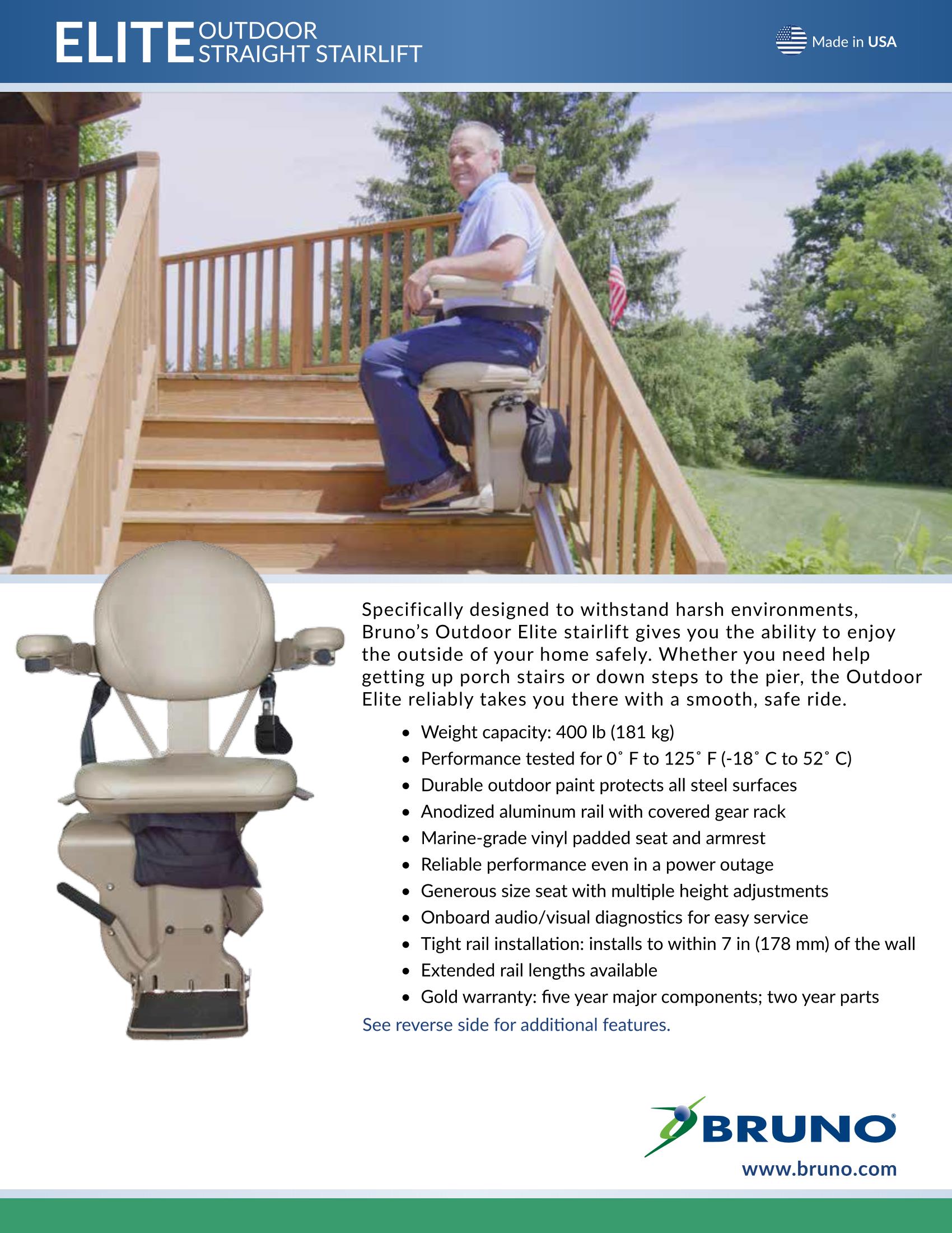 best rated outdoor stairlift