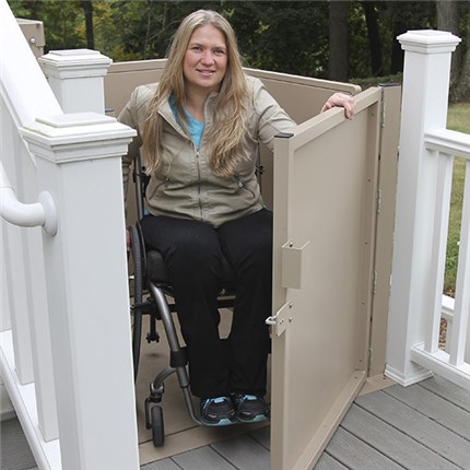 best quality price Mobile Home Porch Lift Oakland inexpensive price discount wheelchair lift vertical platform vpl